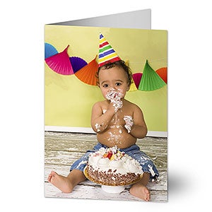 Personalized Photo Birthday Cards - Vertical