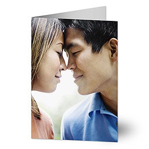 Romantic Personalized Photo Greeting Cards - Vertical