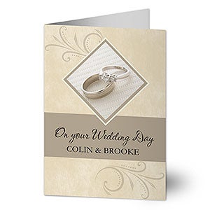 Personalized Greeting Cards - On Your Wedding Day