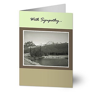 Personalized Sympathy Cards - Mountain View