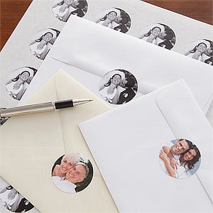 Sweethearts Personalized Photo Envelope Seals