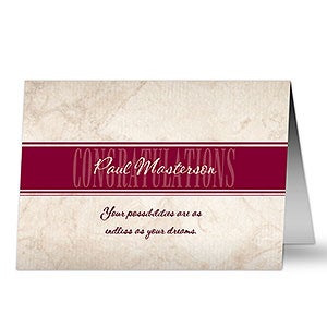 Formal Congratulations Personalized Greeting Cards