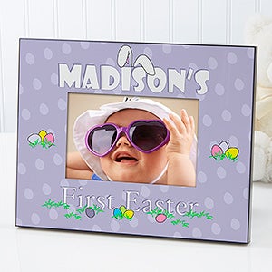 Babys First Easter Personalized Picture Frame