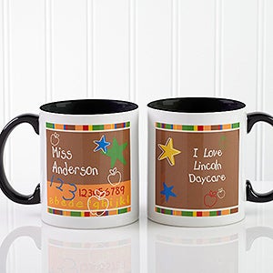 Preschool/Daycare Personalized Teacher Coffee Mug 11oz.- Black