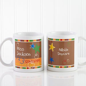 Preschool/Daycare Personalized Teacher Coffee Mug 11 oz.- White