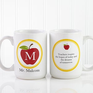 Teachers Inspire Personalized Coffee Mug 15 oz.- White