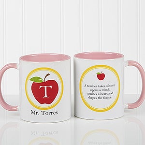 Teachers Inspire Personalized Coffee Mug 11oz.- Pink