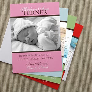 Personalized Photo Birth Announcements   Precious Photo