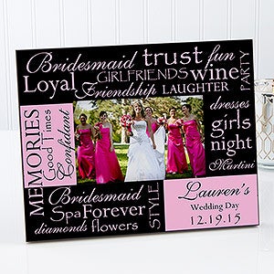 Bridesmaids Personalized Picture Frames