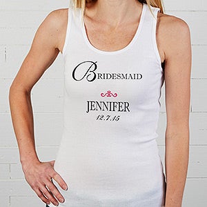 Personalized Bridal Party Tank Top