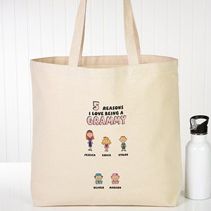Personalized Family Character Tote Bag   Reasons Why