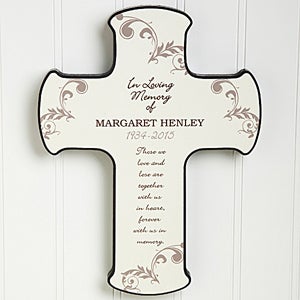 Personalized Memorial Wall Cross   In Loving Memory