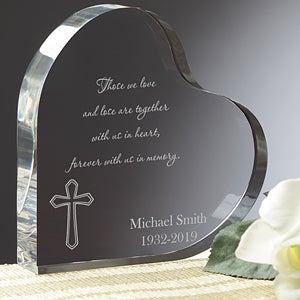 Personalized Heart Memorial Gift - Forever With Us In Memory