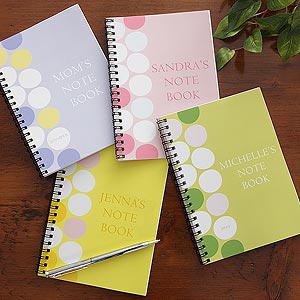 Personlized Notebooks   Dots of Fun