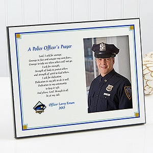 Personalized Police Offers Prayer Photo Plaque   8326