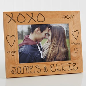 Hugs & Kisses Personalized Picture Frame- 5 x 7