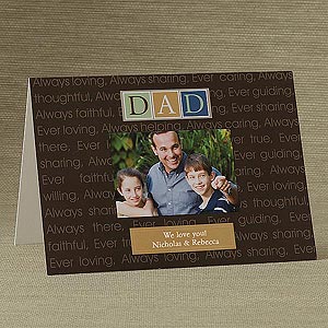 Just For Him Personalized Greeting Card