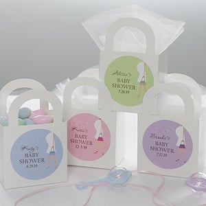 Personalized Baby Shower Gift Stickers - Baby Bump