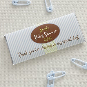 Personalized Baby Shower Candy Bar Wrappers - It's A Boy - Set of 12