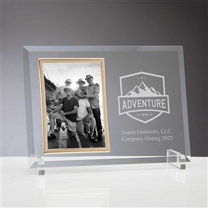 Engraved Glass Picture Frame With Your Business Logo - 8528