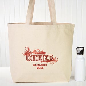 Personalized Girls Totebag   Cheerleading, Dance or Ballet