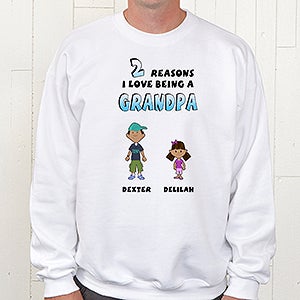Personalized Mens Sweatshirts   His Reasons Why