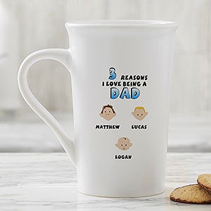 Personalized Latte Mug - Family Characters Reasons Why