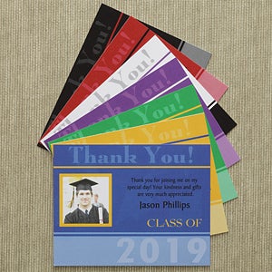 Personalized Graduation Thank You Cards - Destiny Achieved - Set of 12