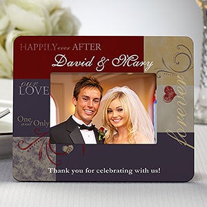 Personalized Wedding Favor Mini Picture Frames - Set of 12