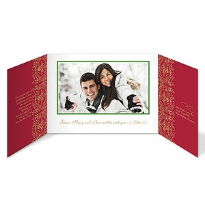 Peace Dove Gatefold Photo Christmas Cards