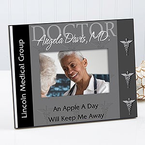 Personalized Doctor Picture Frame   3 Colors