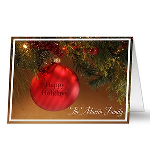 Red Ornament Christmas Cards