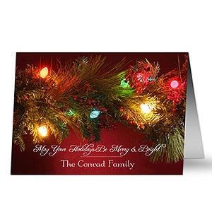 Merry & Bright Personalized Christmas Cards