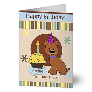 Personalized Birthday Cards for Pets - Pawprints Birthday