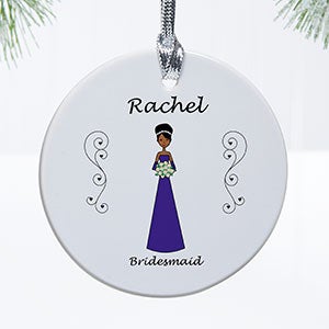 Personalized Wedding Ornament   Bridal Party Characters