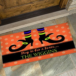 Stop In For A Scare Personalized Oversized Doormat- 24x48