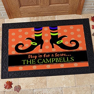 Stop In For A Scare Personalized Doormat- 20x35