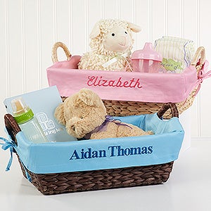 personalized baskets for babies