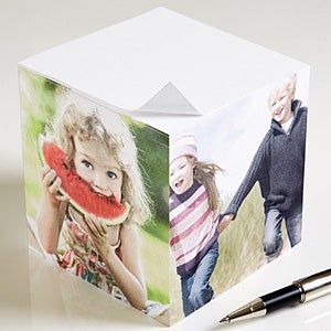 Personalized Photo Note Pad Cube - 4 Photos