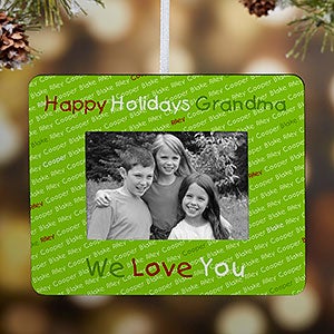 Personalized Christmas Ornament Frame - My Little Ones