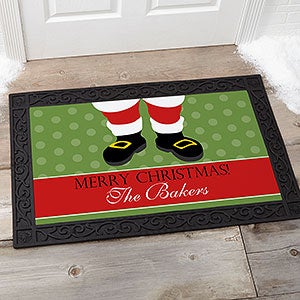 Santa Stop Here! Personalized Doormat- 20x35