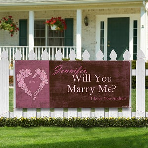 Will You Marry Me? Personalized Banner