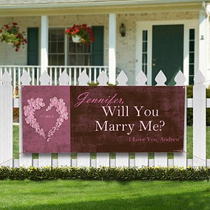 Personalized Wedding Proposal Banner - Will You Marry Me