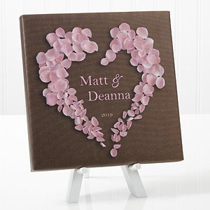 Personalized Canvas Prints - Heart of Roses - 8x8