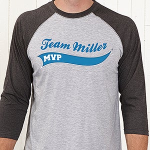 Personalized Baseball T Shirts   Father & Son Team