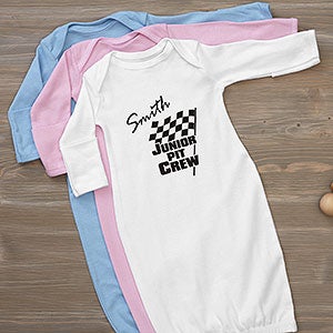 Car Racing Personalized Baby Gown