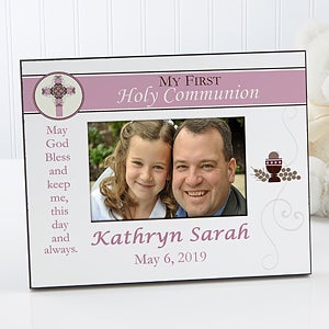 Personalized Communion Picture Frame for Girls