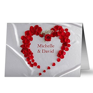 Heart of Roses Premium Greeting Card