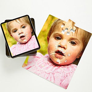 Personalized Photo Kids Puzzle with Keepsake Tin   Vertical