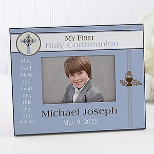 Personalized Communion Picture Frame for Boys